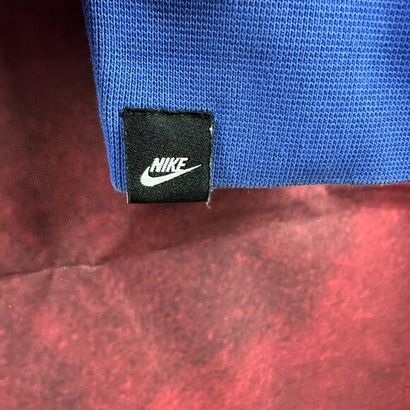 NIKE SPORTSWEAR "JUST DO IT" MEN'S PULLOVER HOODIE, BLUE, KANGAROO POCKETS, M - Picture 6 of 11